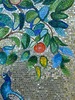 Detail, trois oiseaux